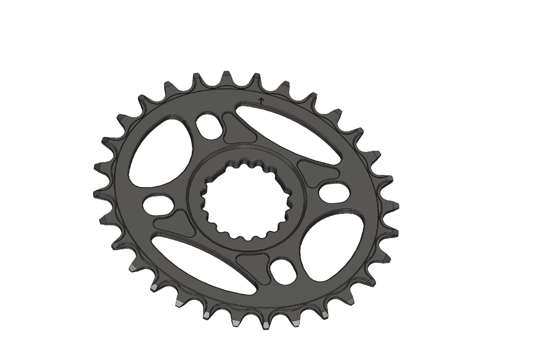 30T Narrow wide elliptic Chainring for Cannondale & FSA direct
