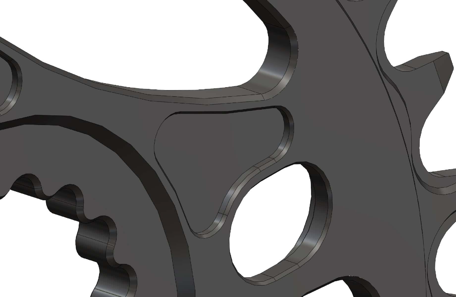 30T Narrow wide elliptic Chainring for Cannondale & FSA direct