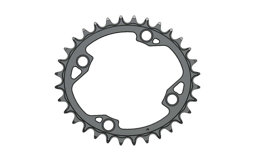32T Narrow wide Elliptic Chainring for 96BCD