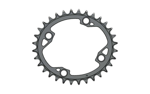 32T Narrow wide Elliptic Chainring for 96BCD