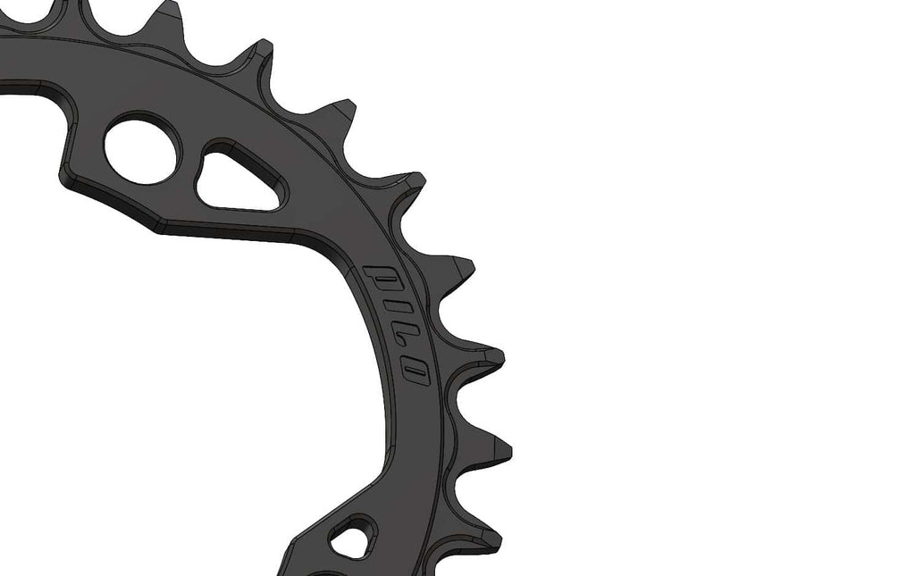 32T Narrow wide Elliptic Chainring for 96BCD