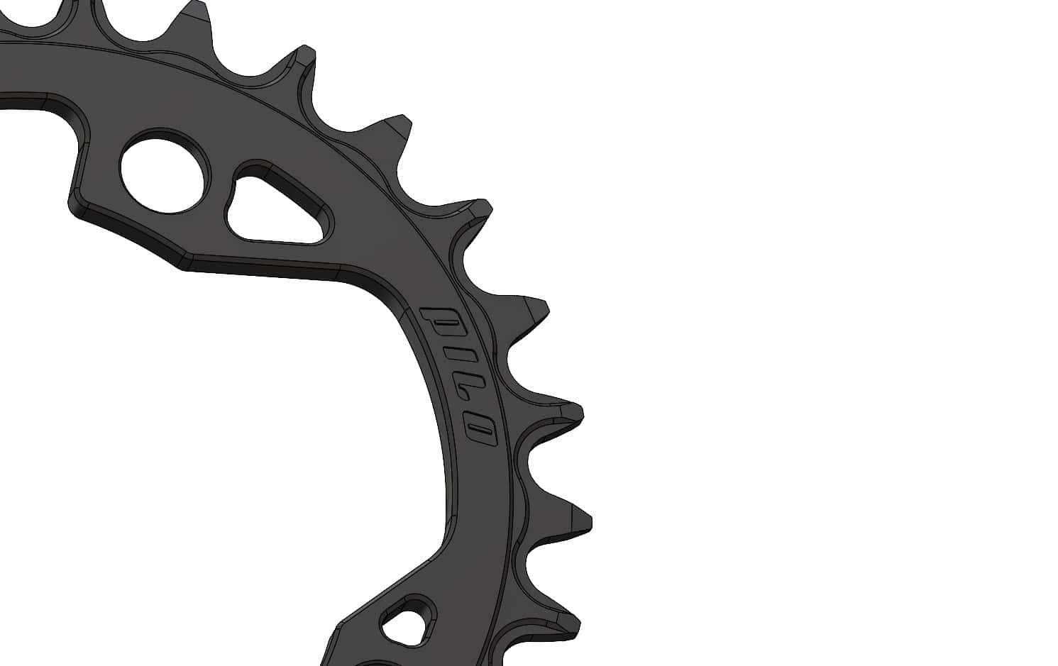 32T Narrow wide Elliptic Chainring for 96BCD