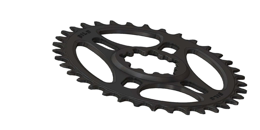 36T Narrow wide Elliptic Chainring for Sram Direct