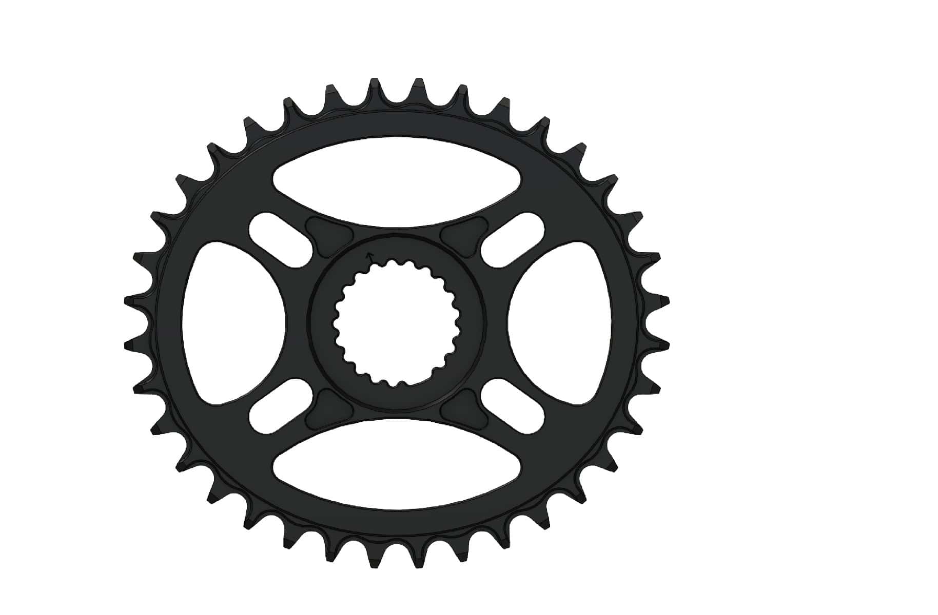 36T Narrow wide Elliptic Chainring Shimano direct