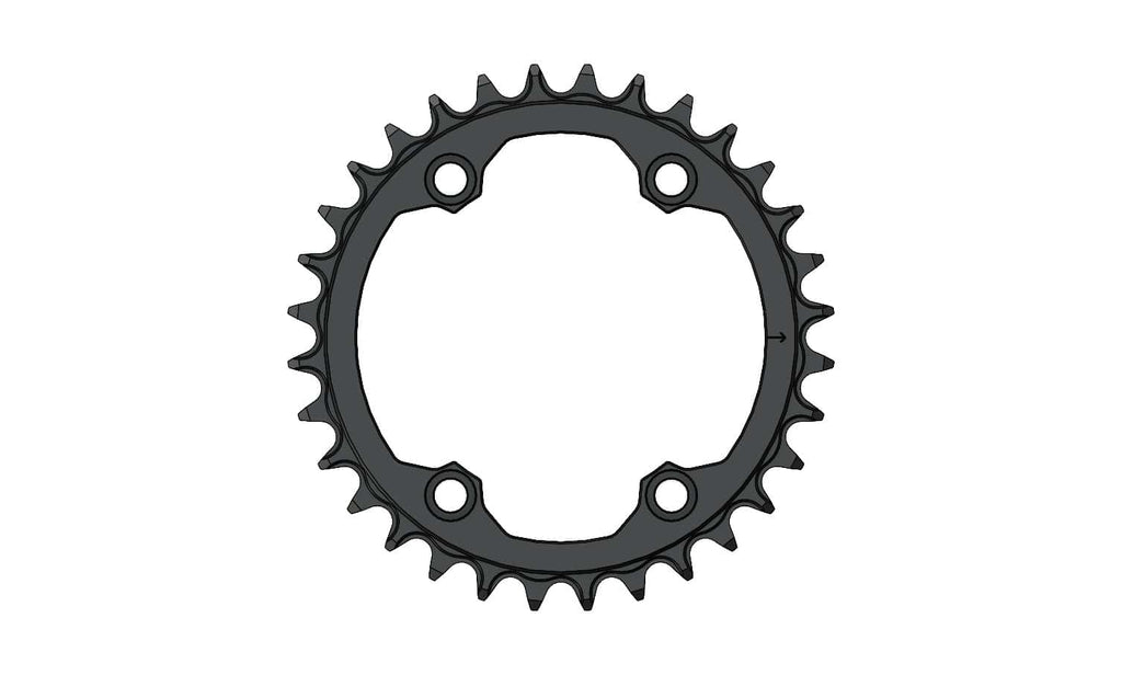 32T Narrow wide Chainring for 96BCD Asymmetric 12 Speed