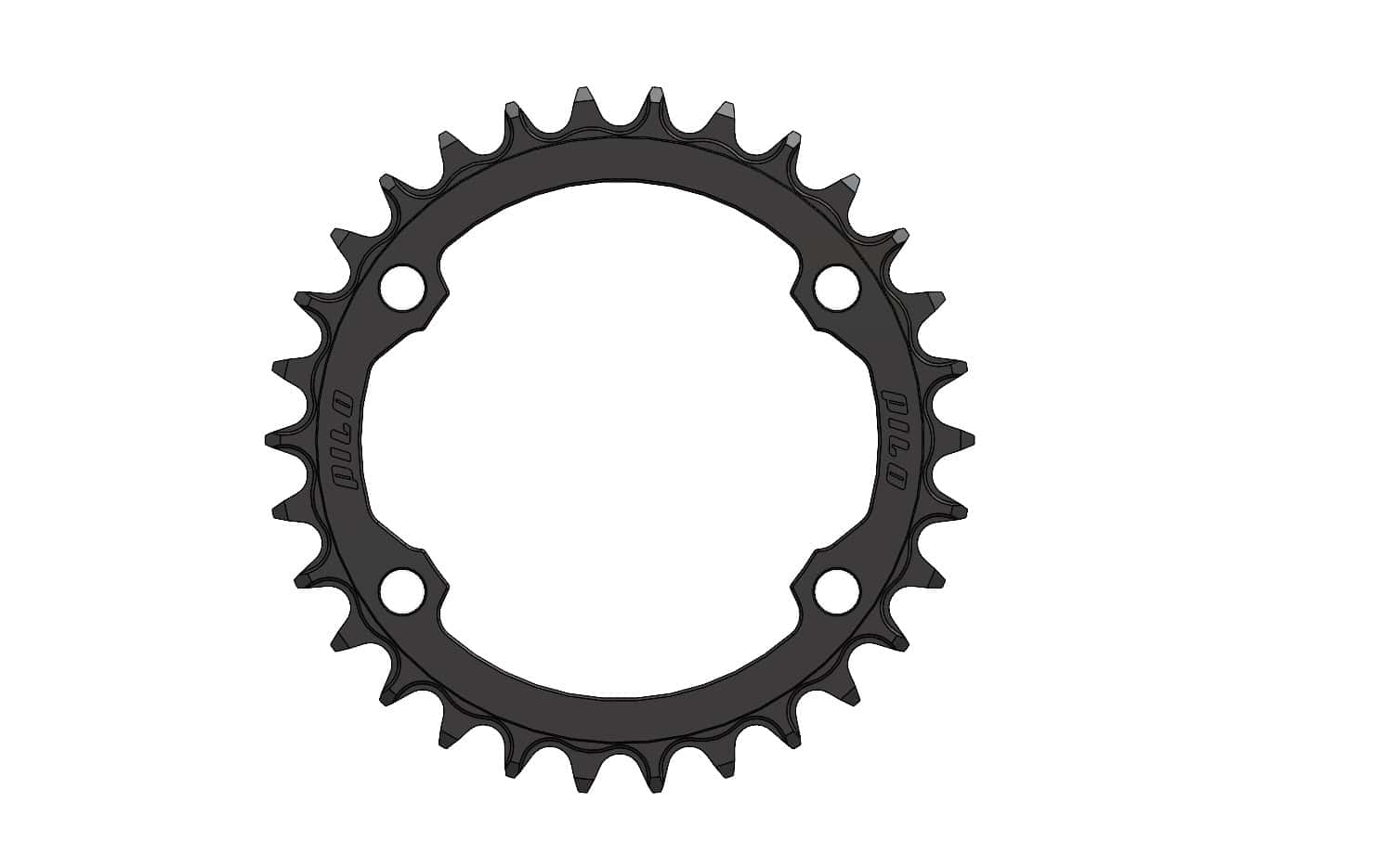 30T Narrow wide Chainring for 96BCD Asymmetric 12 Speed