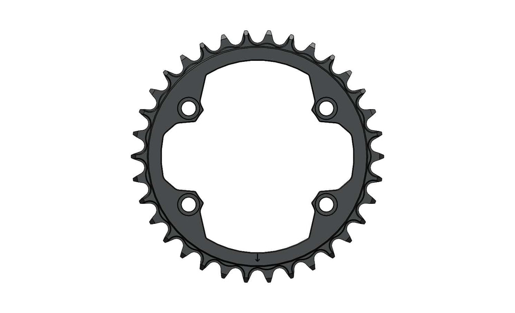 34T Narrow wide Chainring for 96BCD Asymmetric 12 Speed