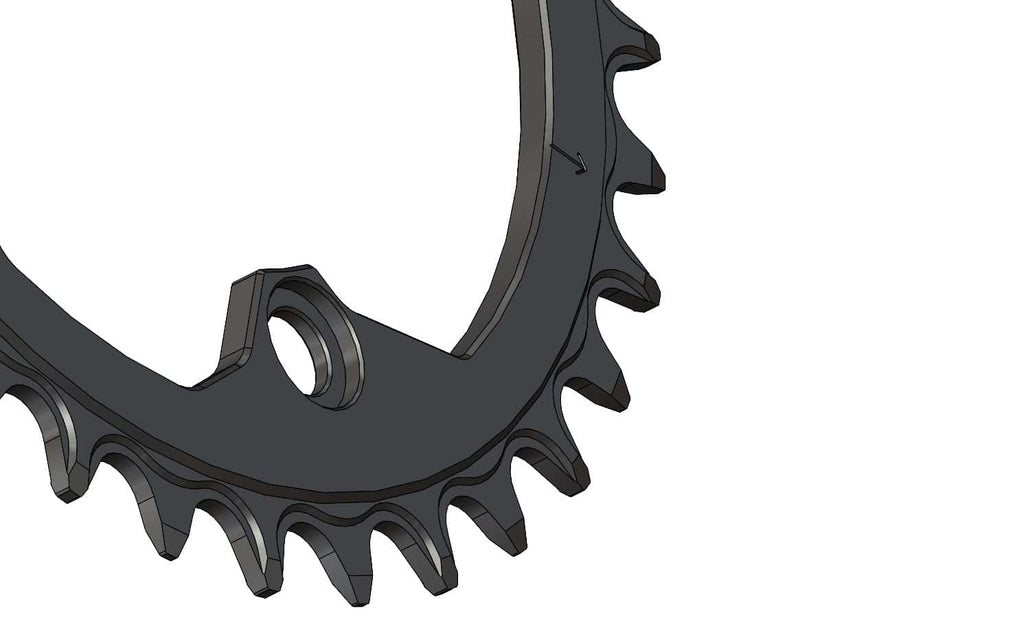 34T Narrow wide Chainring for 96BCD Asymmetric 12 Speed