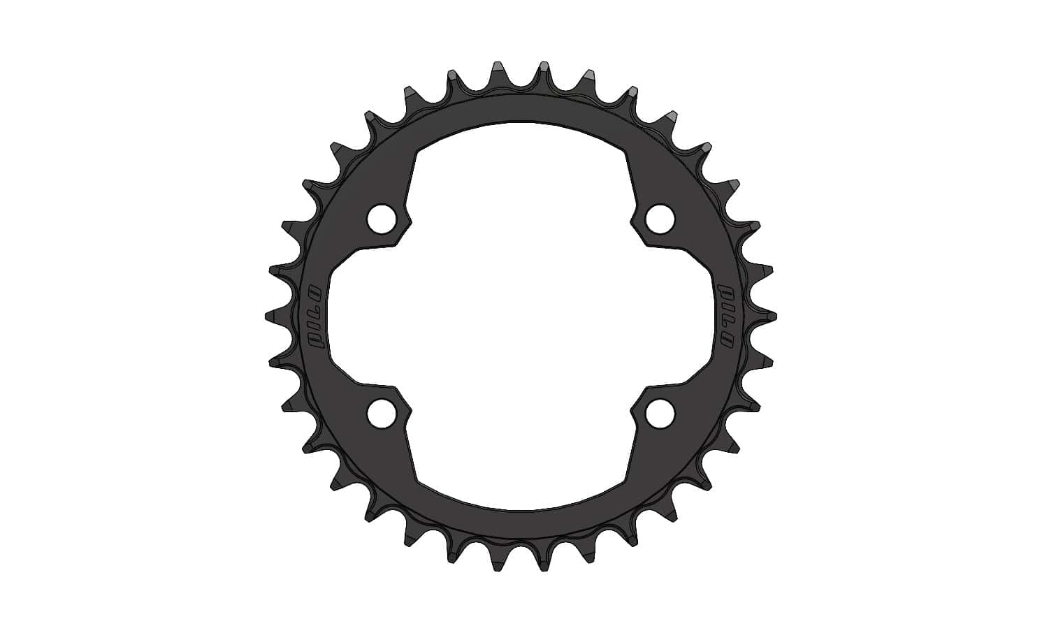 34T Narrow wide Chainring for 96BCD Asymmetric 12 Speed