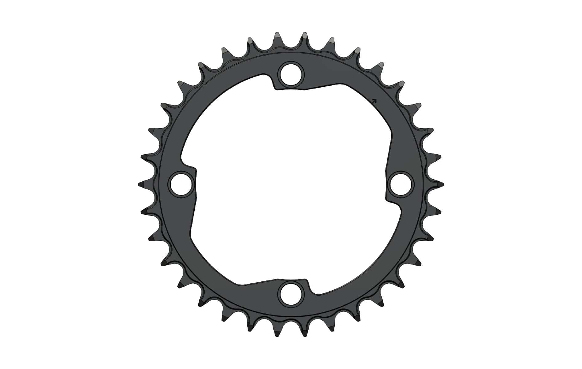 34T Narrow wide Chainring for 104BCD T-Type chain compatible