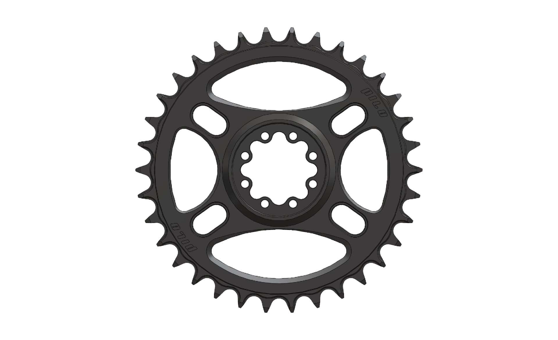 34T Narrow wide Chainring for 8 hole T-Type crank and chain