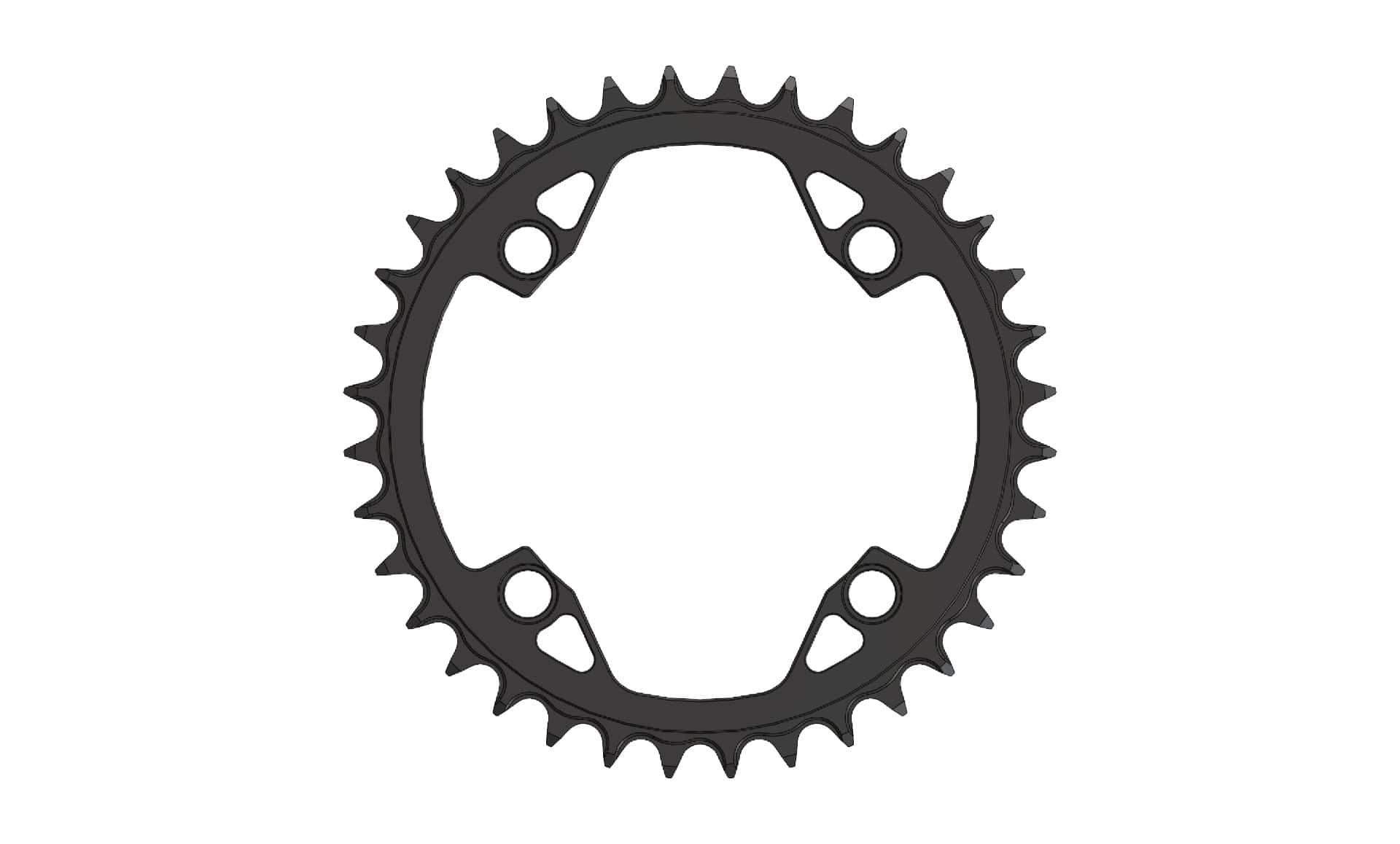 36T Narrow wide Chainring for 104BCD T-Type chain compatible