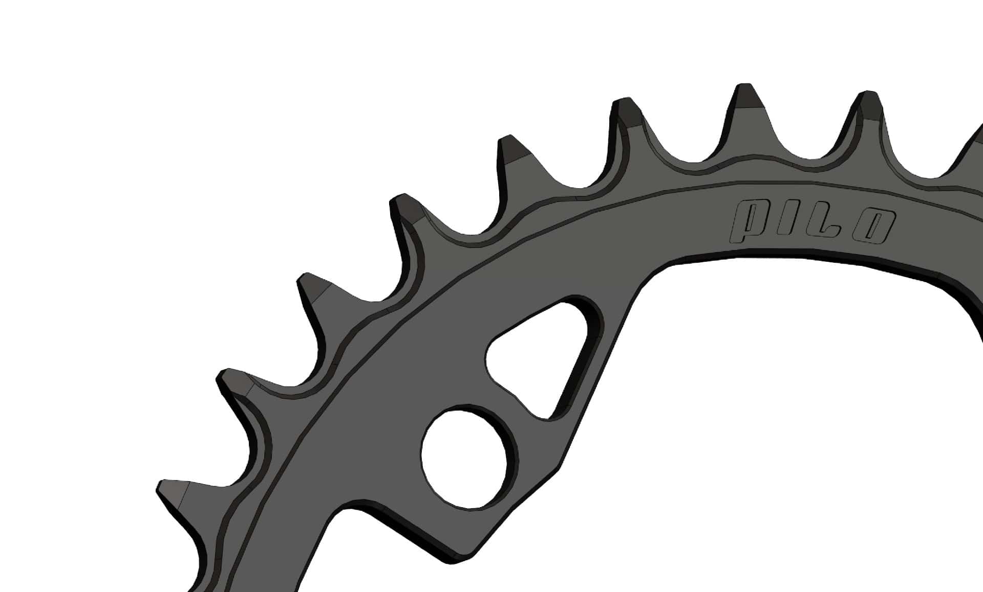 36T Narrow wide Chainring for 104BCD T-Type chain compatible