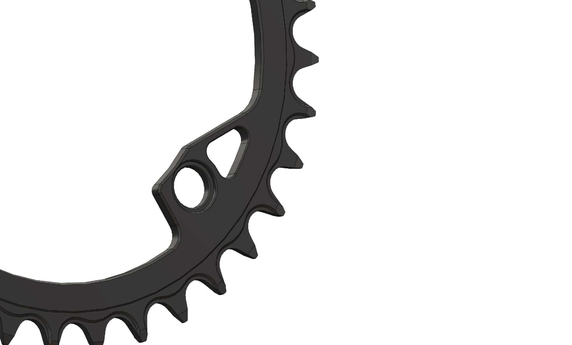 36T Narrow wide Chainring for 104BCD T-Type chain compatible