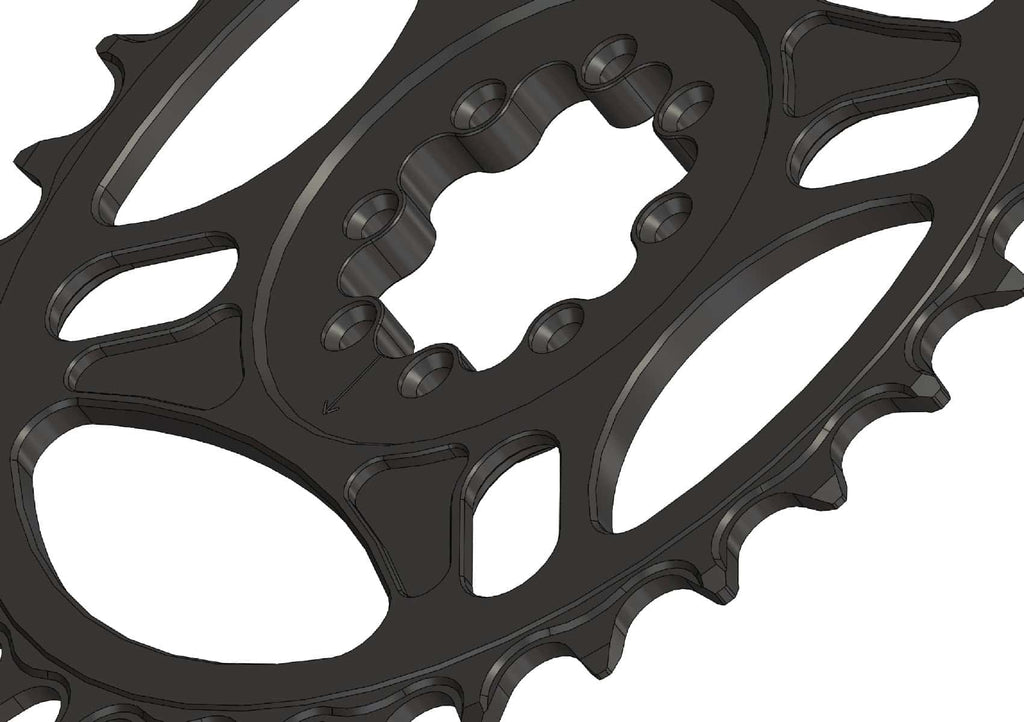 32T Narrow wide Chainring for 8 hole T-Type crank and chain