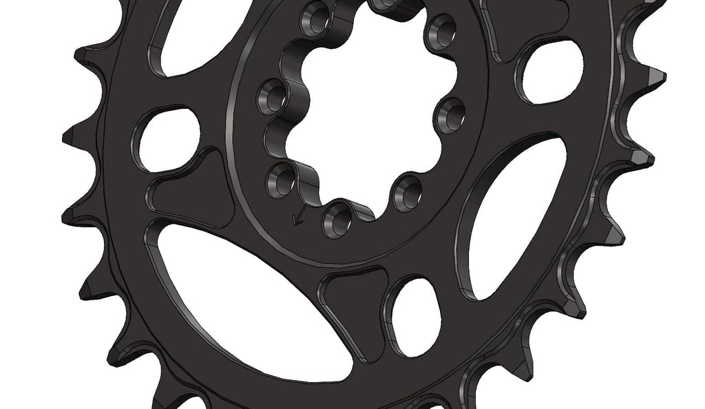 28T Narrow wide Chainring for 8 hole T-Type crank and chain