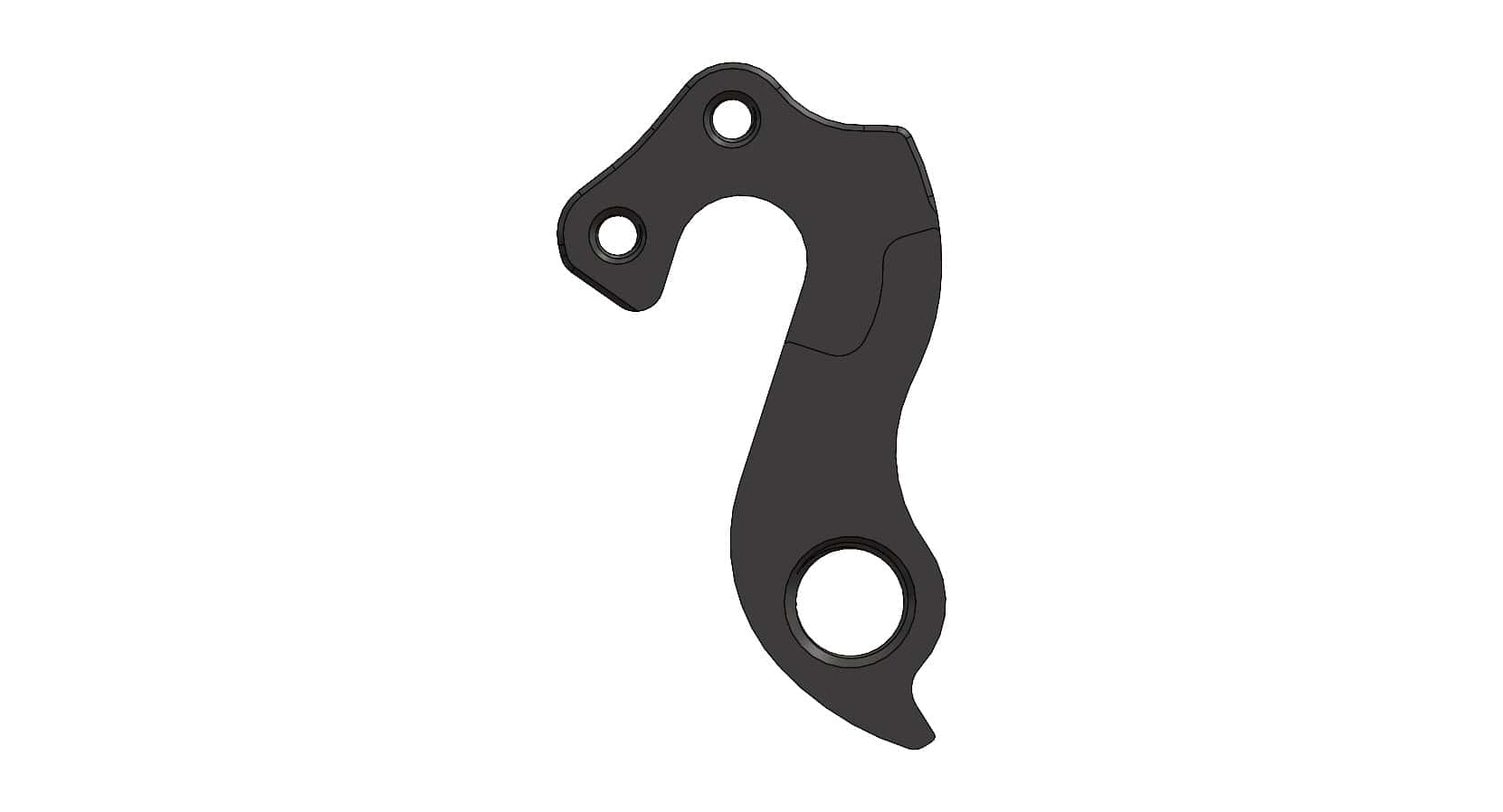 Derailleur hanger for Bakcou, BiXS, Fuji, Helkama, Silverback, White