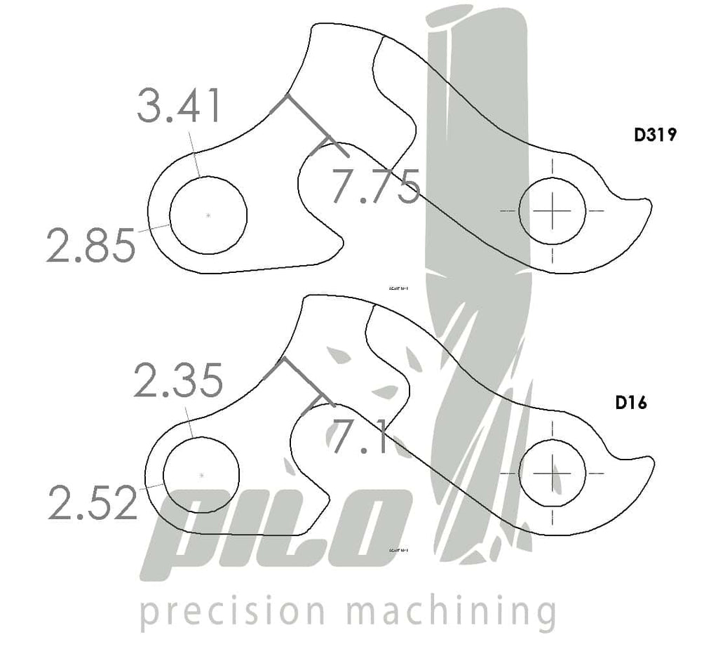 Derailleur hanger for for Cube, Focus, Fuji, K2, KHS, KTM, Kona, Lapierre, Norco, Trek…