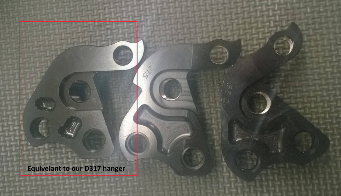 Derailleur hanger for Intense