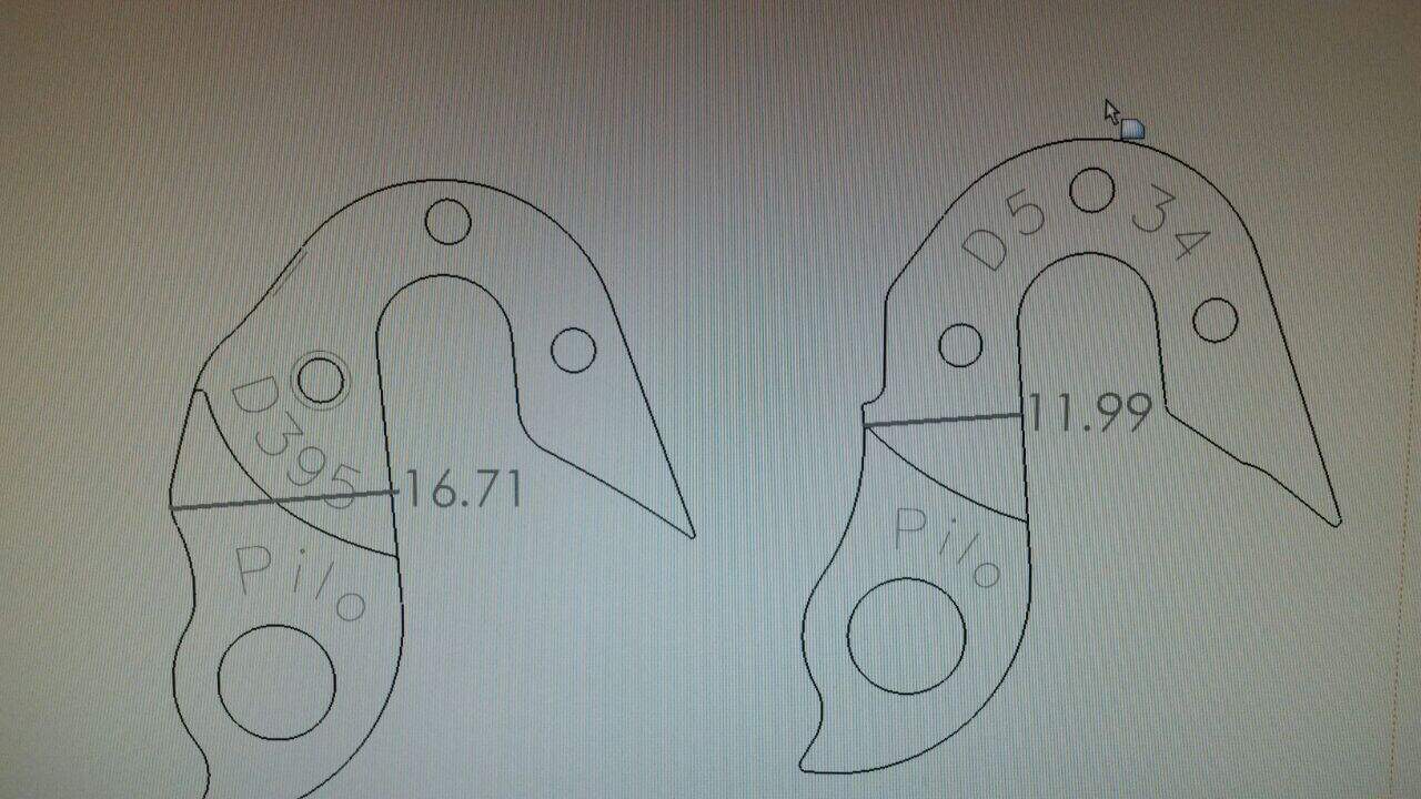 Derailleur hanger for Cipollini