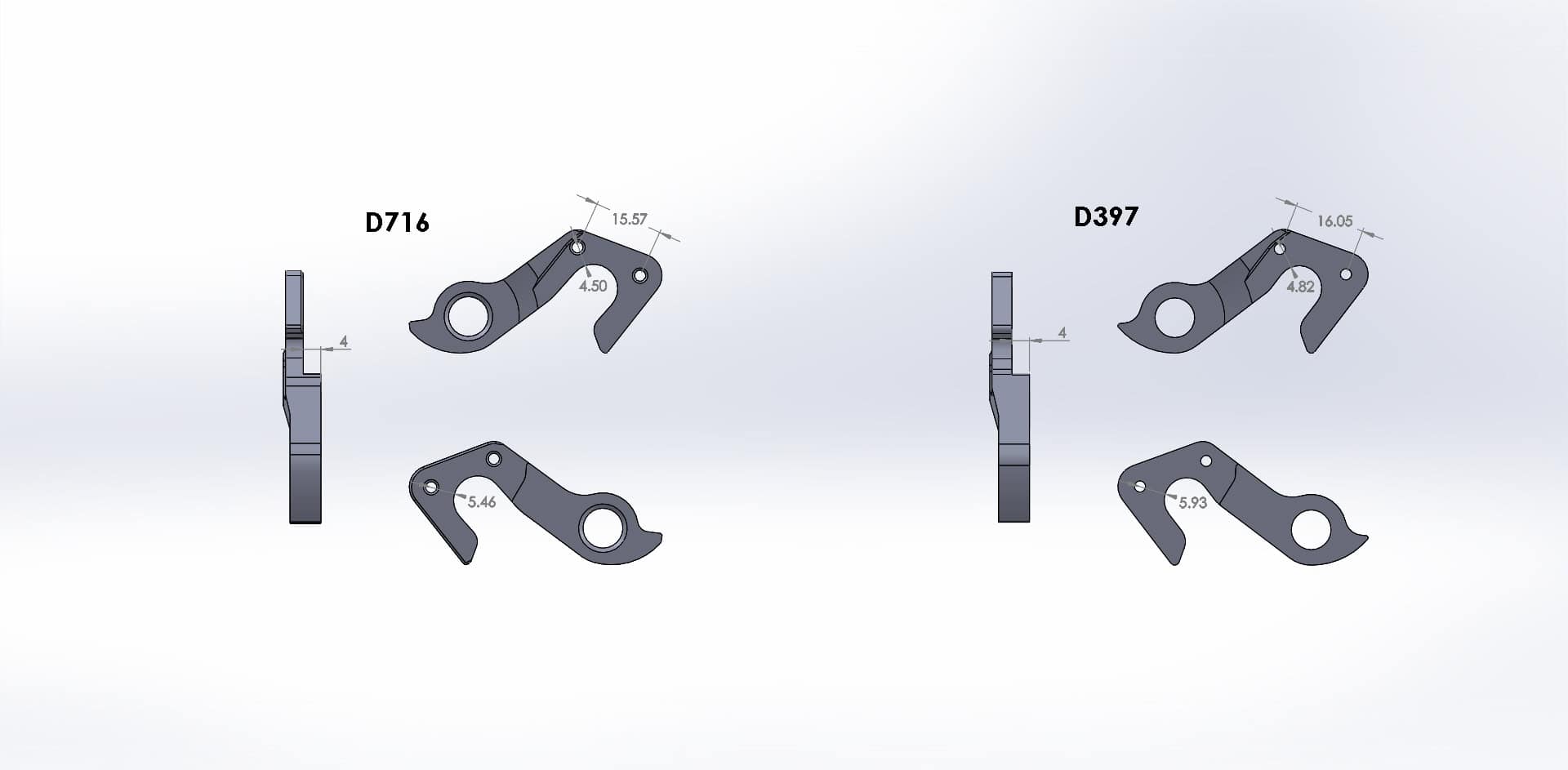 Derailleur hanger for GT
