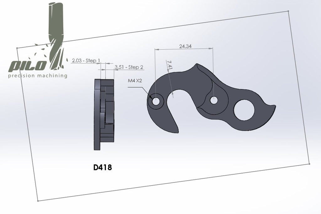 Derailleur hanger for Colnago
