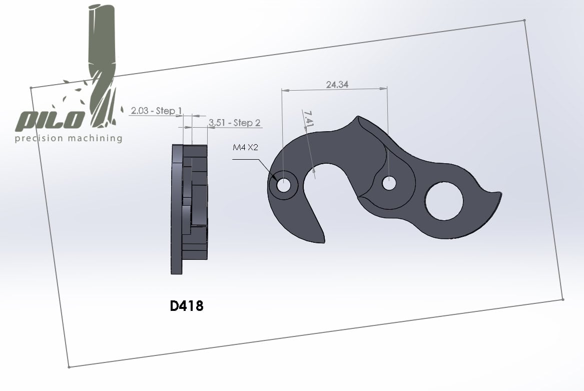 Derailleur hanger for Colnago