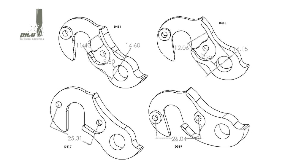Derailleur hanger for Colnago
