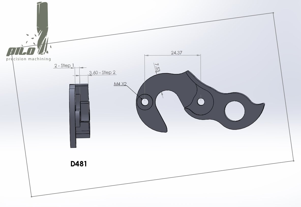 Derailleur hanger for Colnago