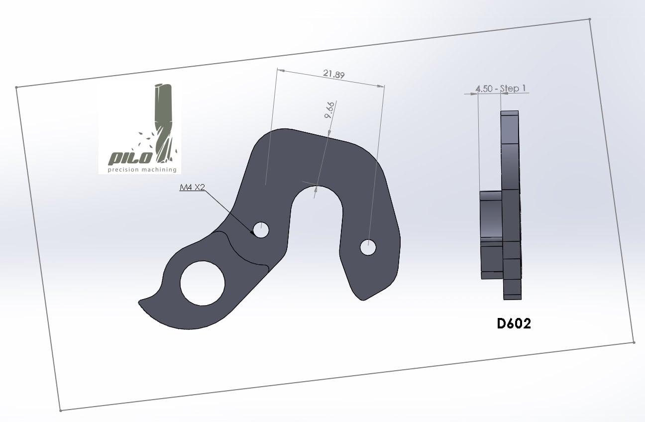 Derailleur hanger for Colnago