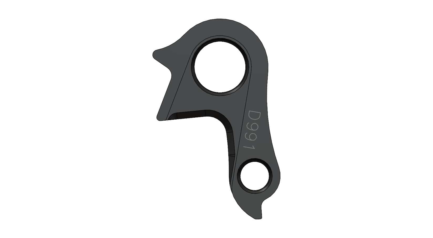 Derailleur hanger for pyga