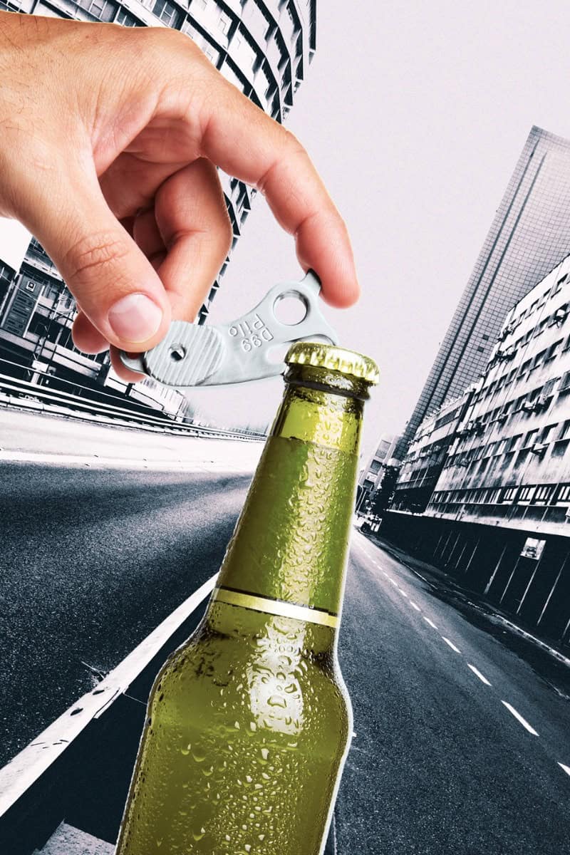 Beer opener and universal Derailleur hanger for 10 mm QR axle.