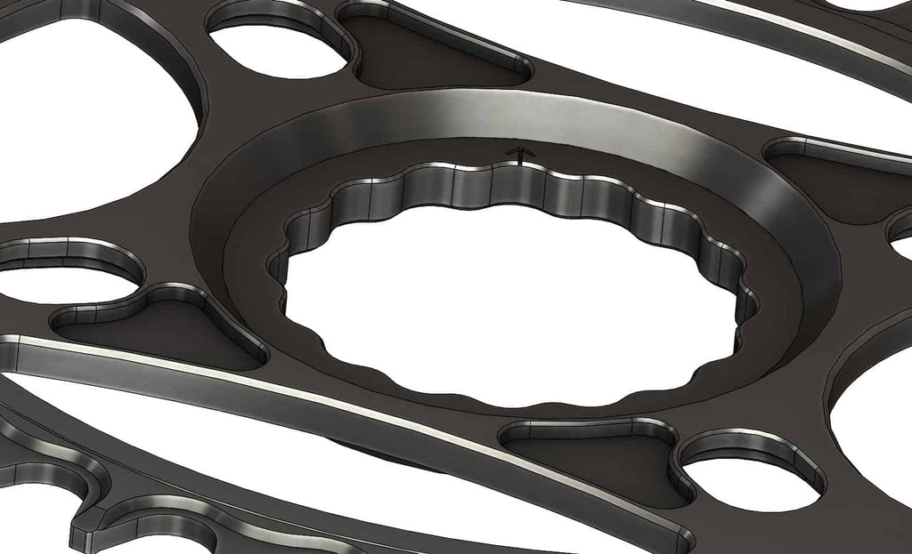 30T Narrow wide Chainring for Race Face direct Hyperglide+ Compatible