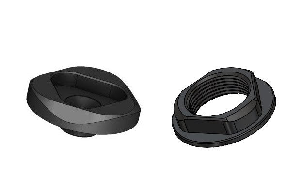 S34 & S35 20mm Triangular lock nut set for Trek
